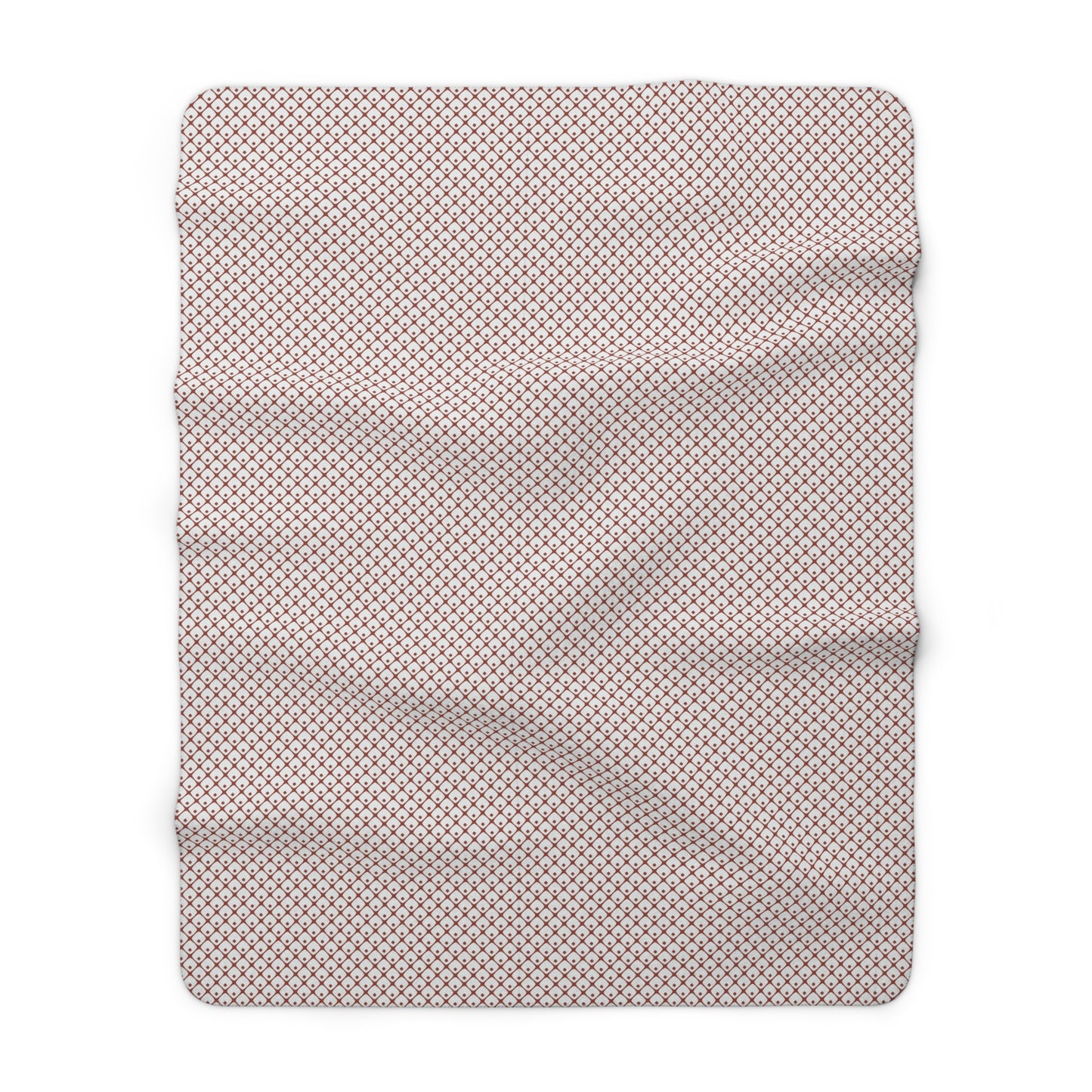 Pink blanket on a white background