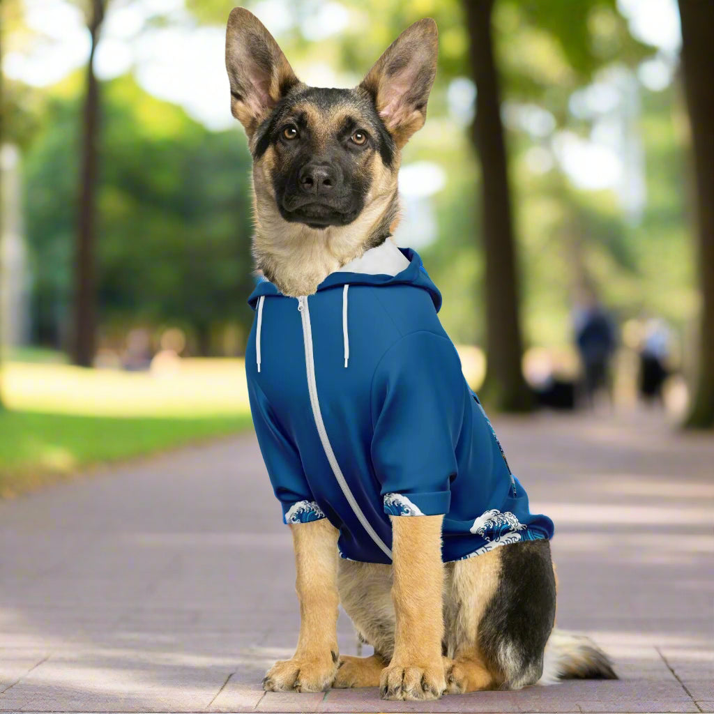 Hokusai Great Wave Dog Hoodie Japanese Art Pet Jacket with