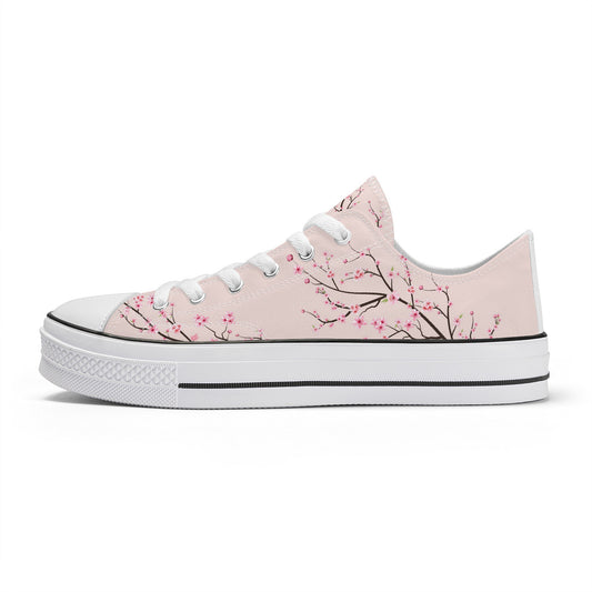Rose Sakura Classic Low Top Canvas Shoes
