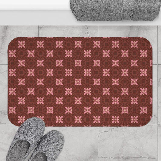 Russet Seigaiha Bath Mat