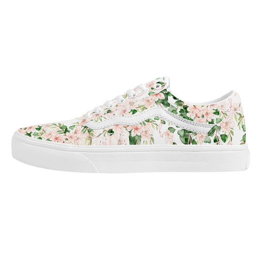 Green Bloom Low Top Flat Sneaker