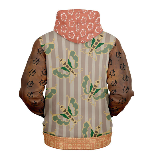 Butterfly and Sakura Hoodie by Keisai Eisen