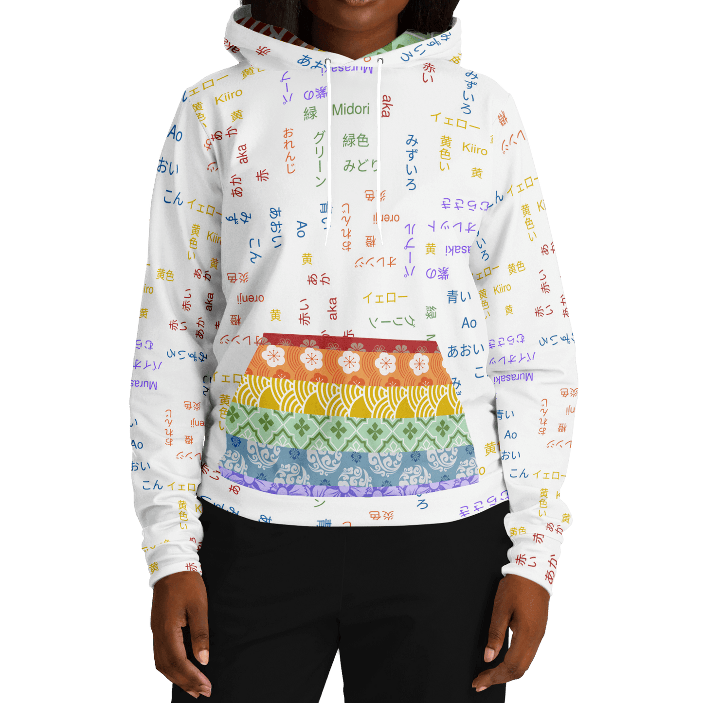Niji - Rainbow Pride White Hoodie