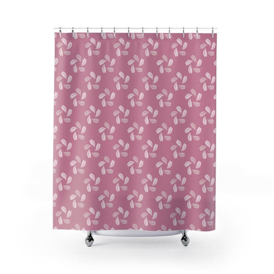 Falling Sakura Petals Shower Curtain