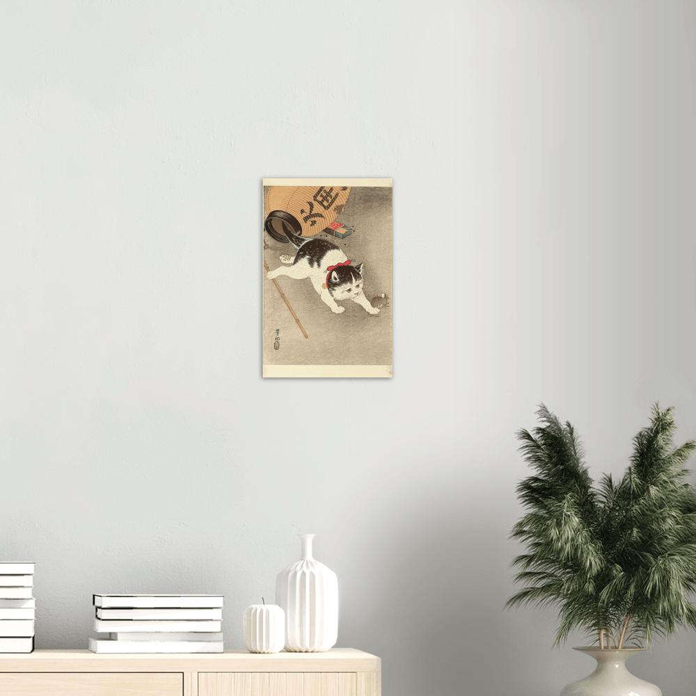 Cat Catching Mouse by Ohara Koson