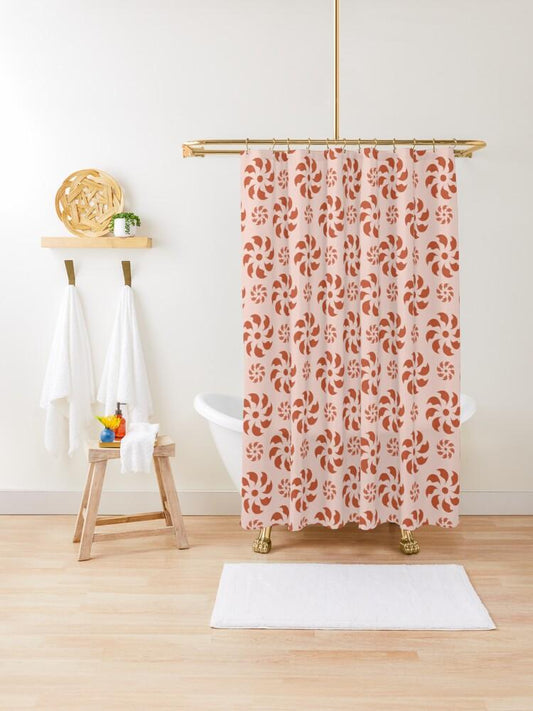 Whimsical Swirl Shower Curtain