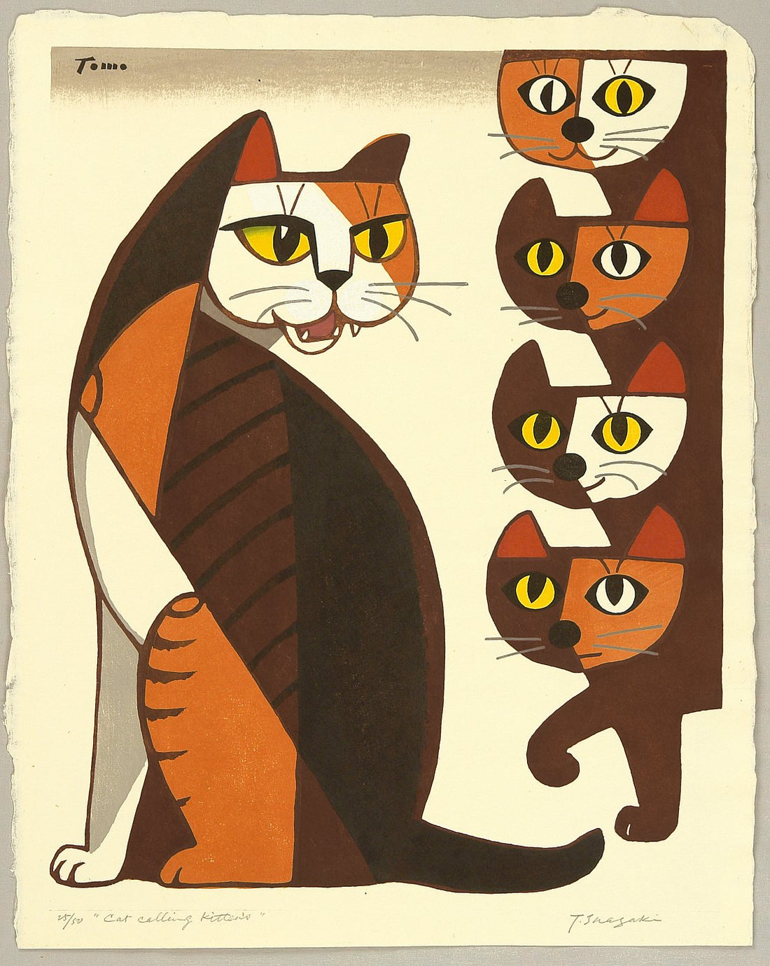 Inagaki Tomoo - Cat Calling Kittens