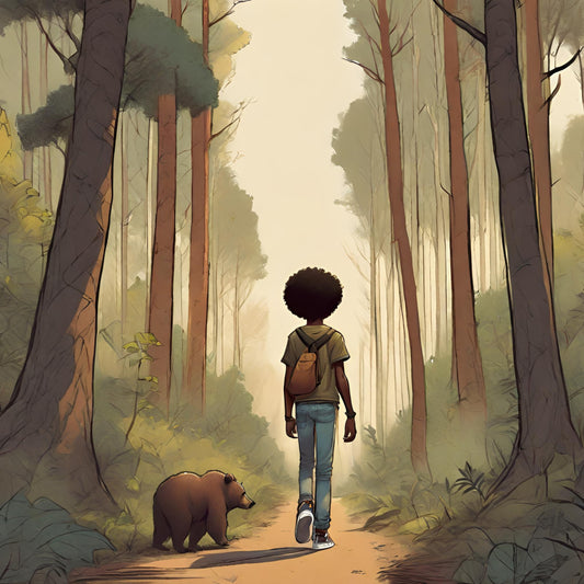 Kuma - Bear walking into the forest