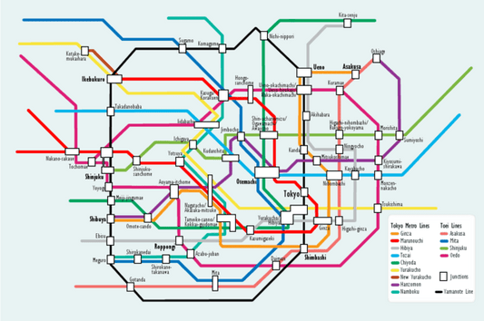 Navigating Tokyo: A Guide to the Metro Lines - Kaito Japan Design 