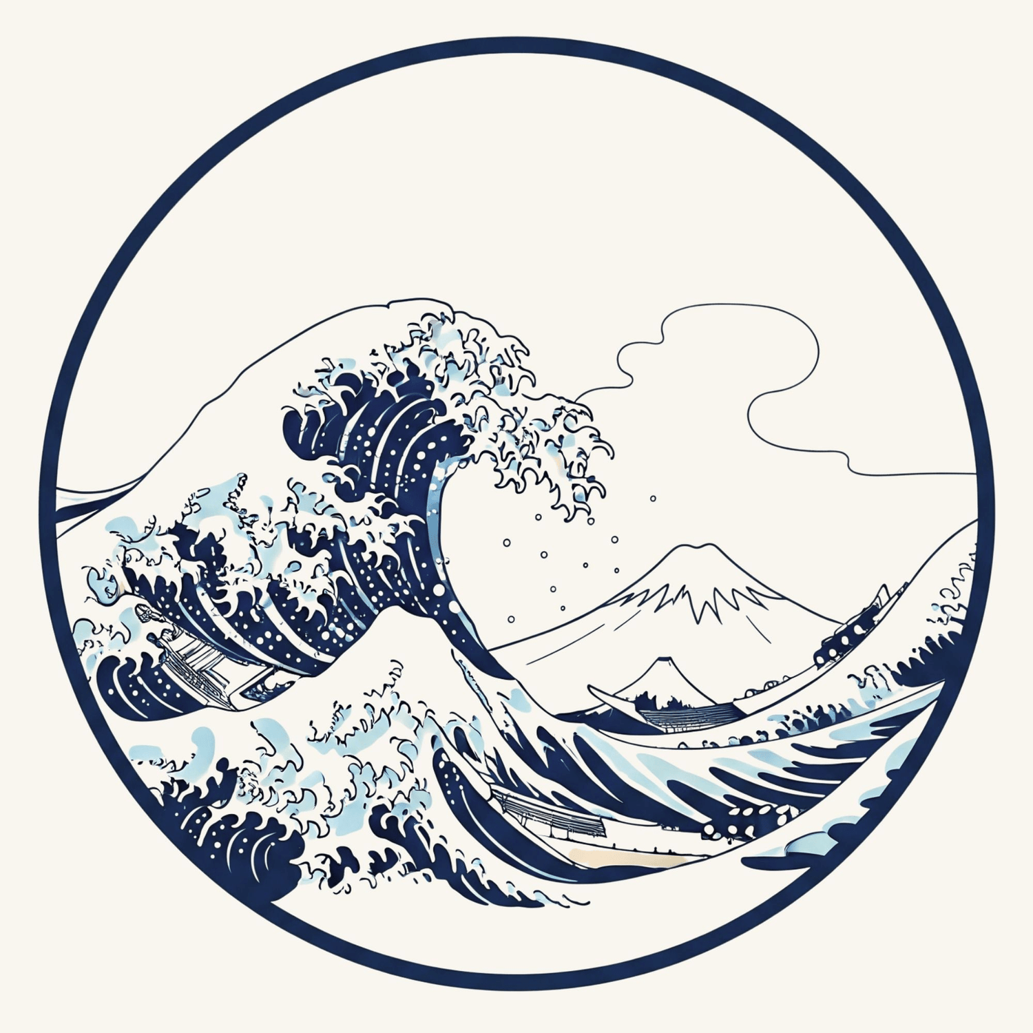 Ride the Wave: A Hokusai Collection - Kaito Japan Design 