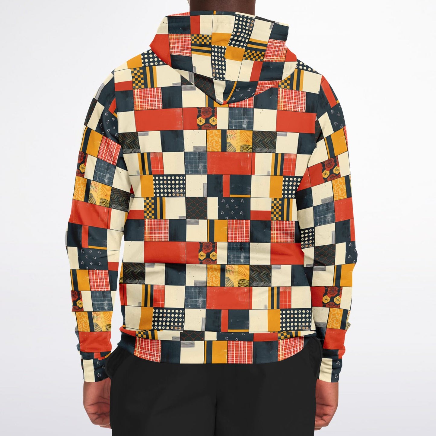 Multicolored checkered jacket on a white background