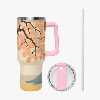 Pagoda Vista Tumbler Cup Pink Handle