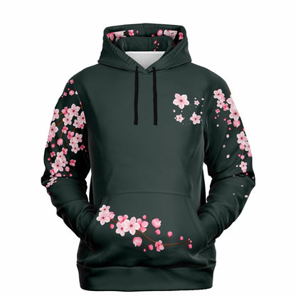 Dark Grey Cherry Blossom Hoodie