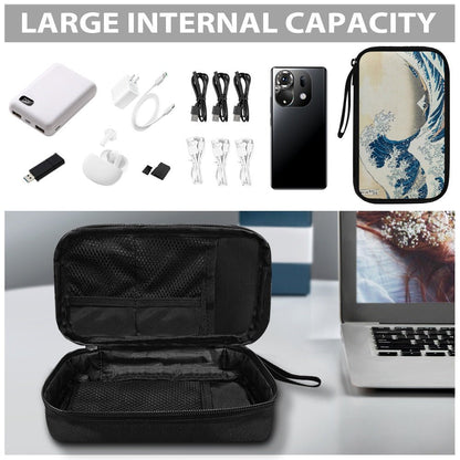 The Great Wave Off Kanagawa Travel Tech Pouch - 