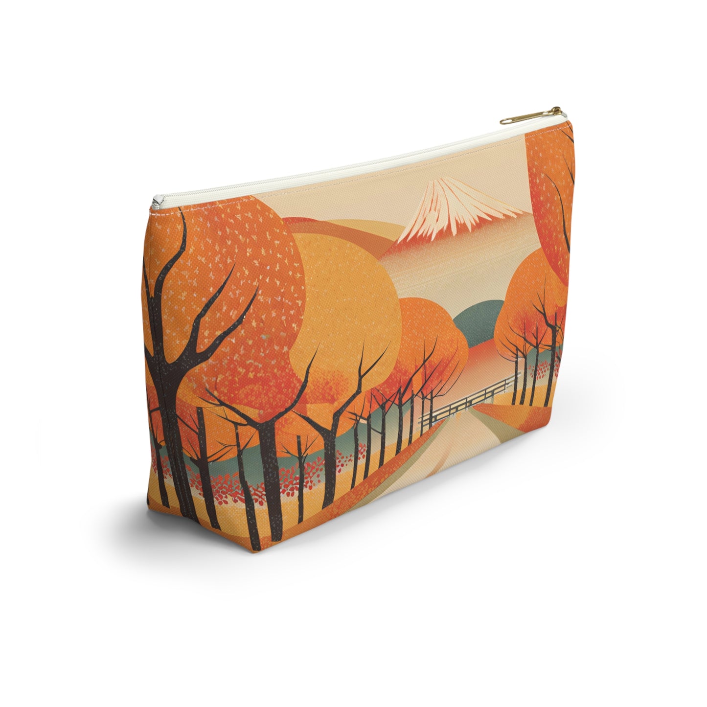 Tranquil Autumn Road | Portable Tech Pouch