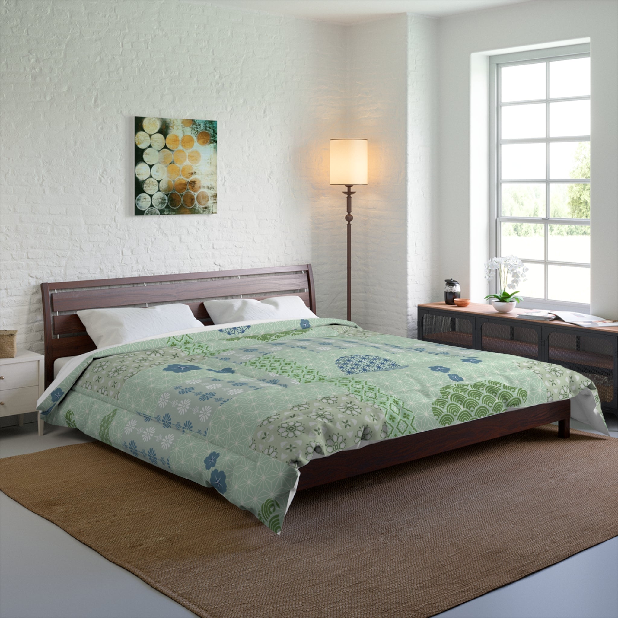 KAITO Springtime Patchwork Comforter | Oeko-Tex Cotton & Microfiber ...