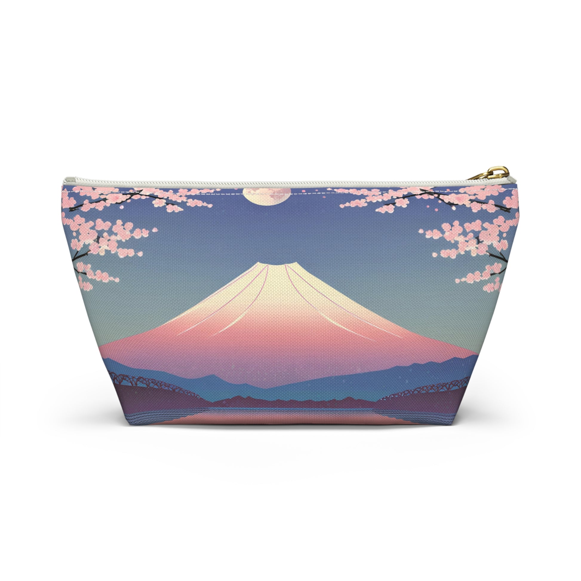 Moonlit Fuji and Sakura | Portable Tech Pouch