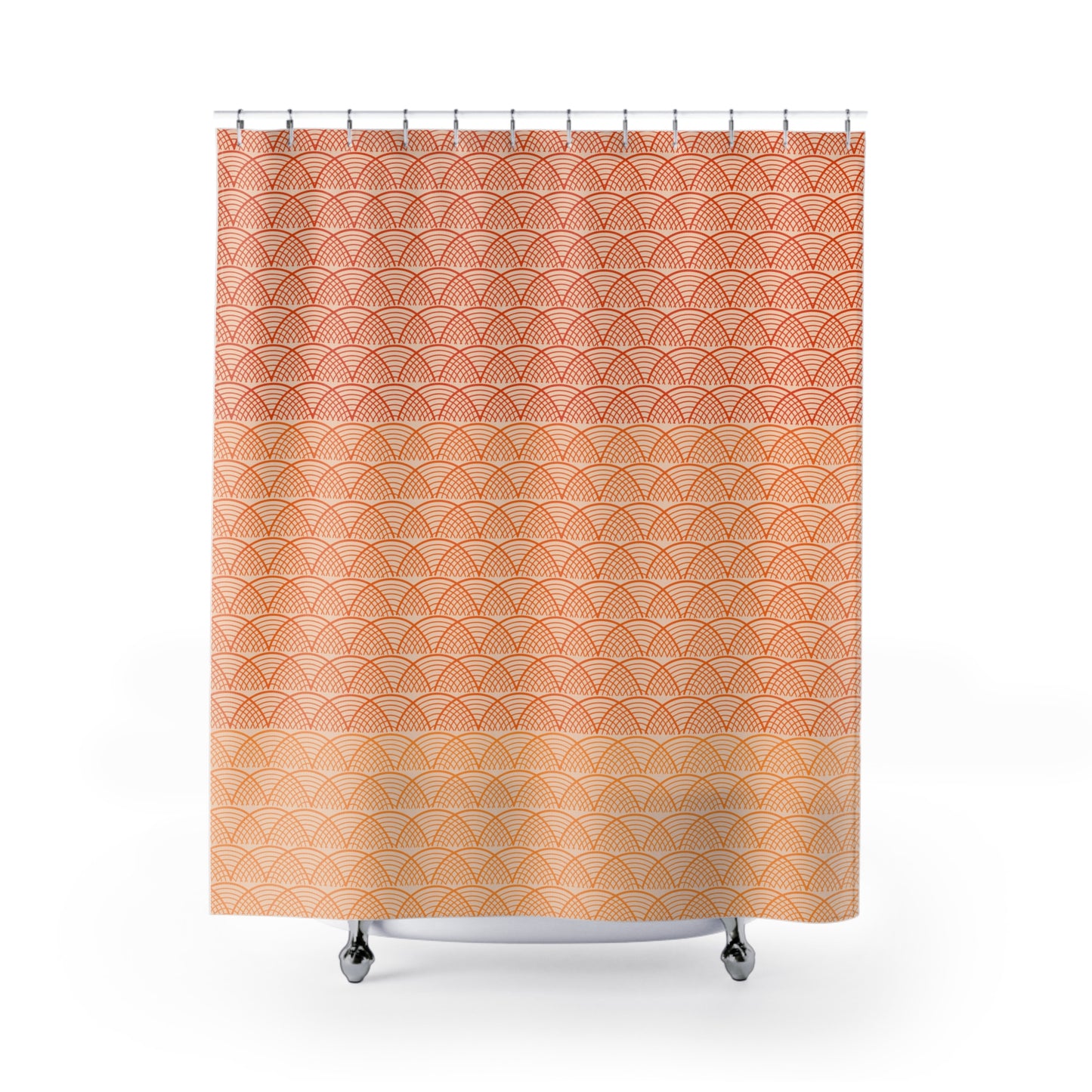 Mandarine Wave Shower Curtains