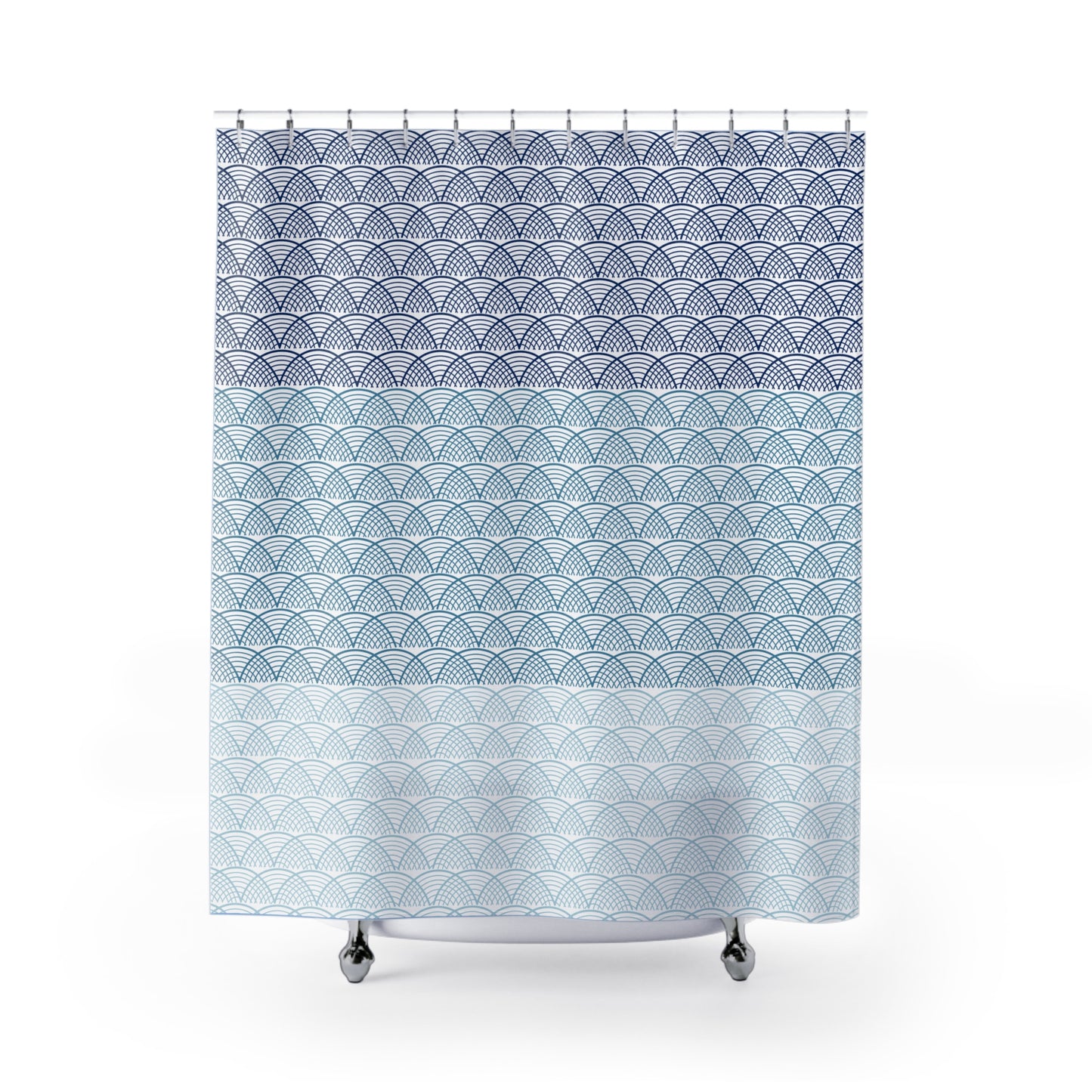 Blue Ocean Wave Shower Curtain