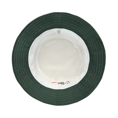 Drum head with green rim on a white background