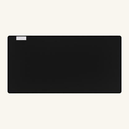 Black rectangular object on a white background