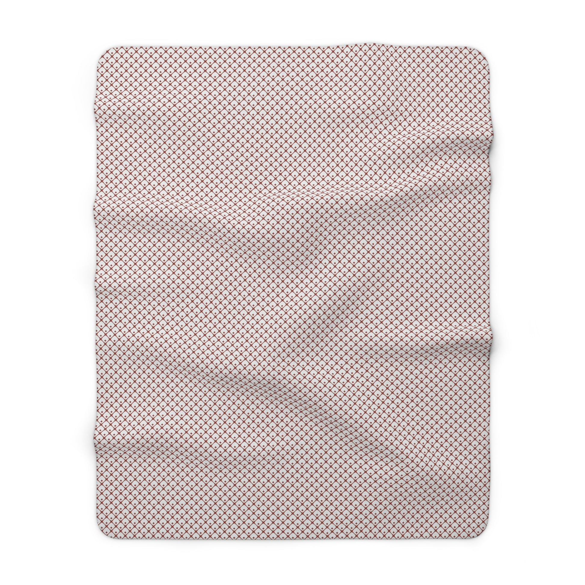 Pink blanket on a white background