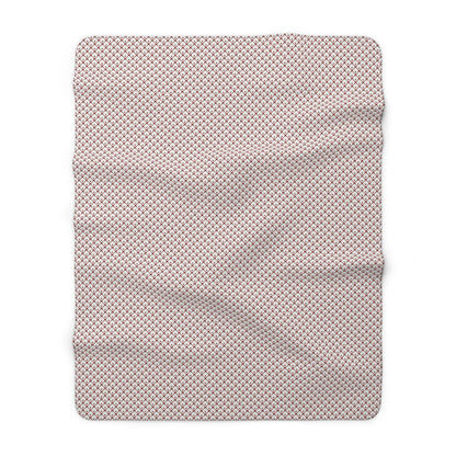 Pink blanket on a white background