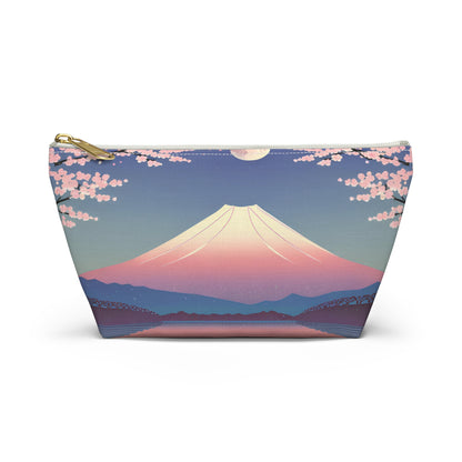 Moonlit Fuji and Sakura | Portable Tech Pouch