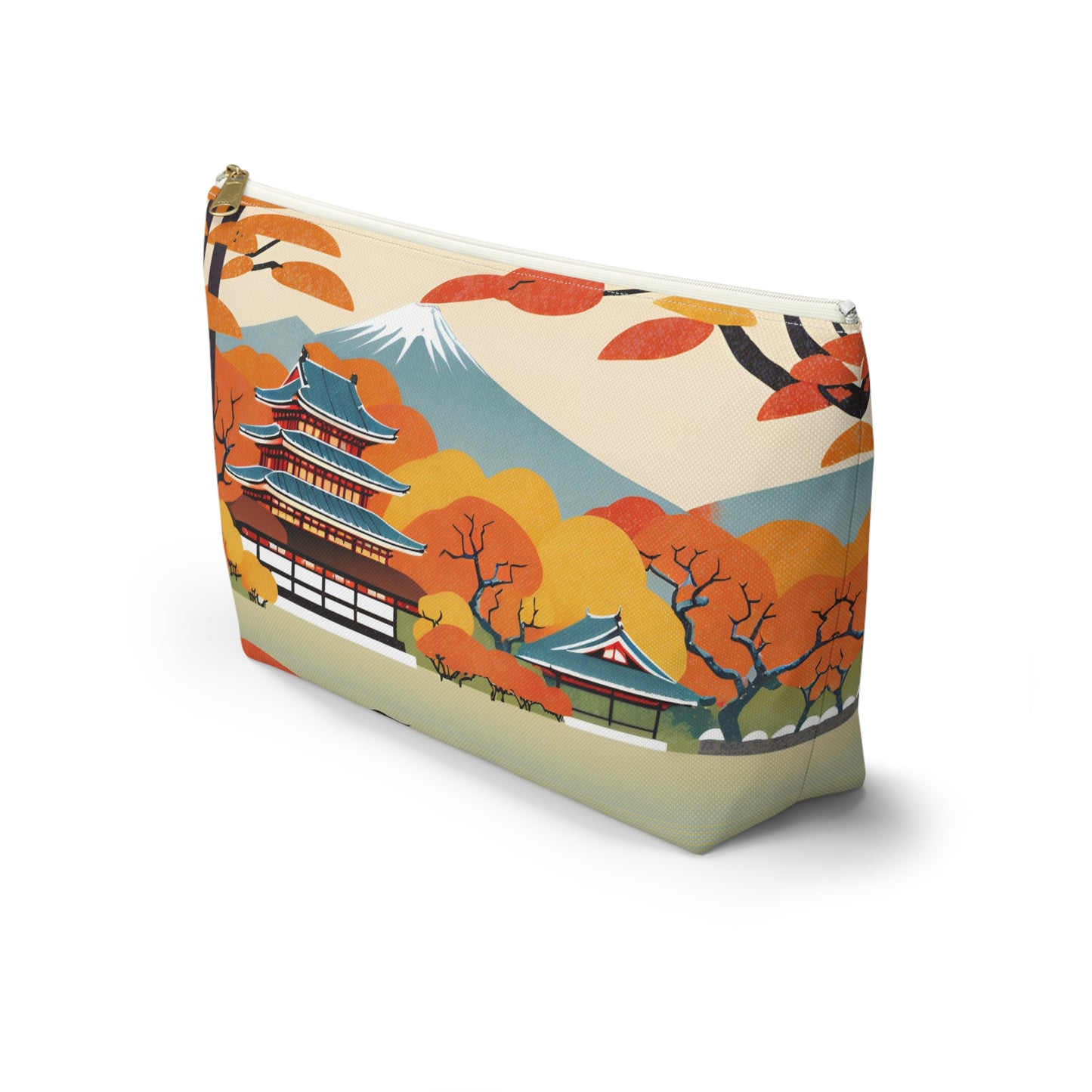 Temple in Autumn Splendor | Portable Tech Pouch