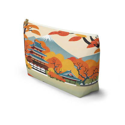 Temple in Autumn Splendor | Portable Tech Pouch