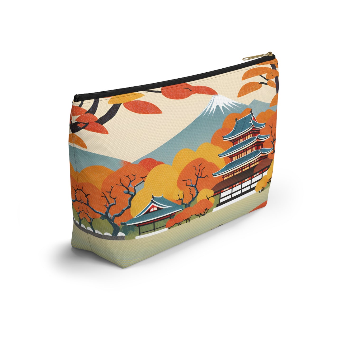 Temple in Autumn Splendor | Portable Tech Pouch