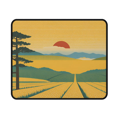 Sunset Over the Fields Non-Slip Gaming Mouse Pad