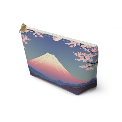 Moonlit Fuji and Sakura | Portable Tech Pouch