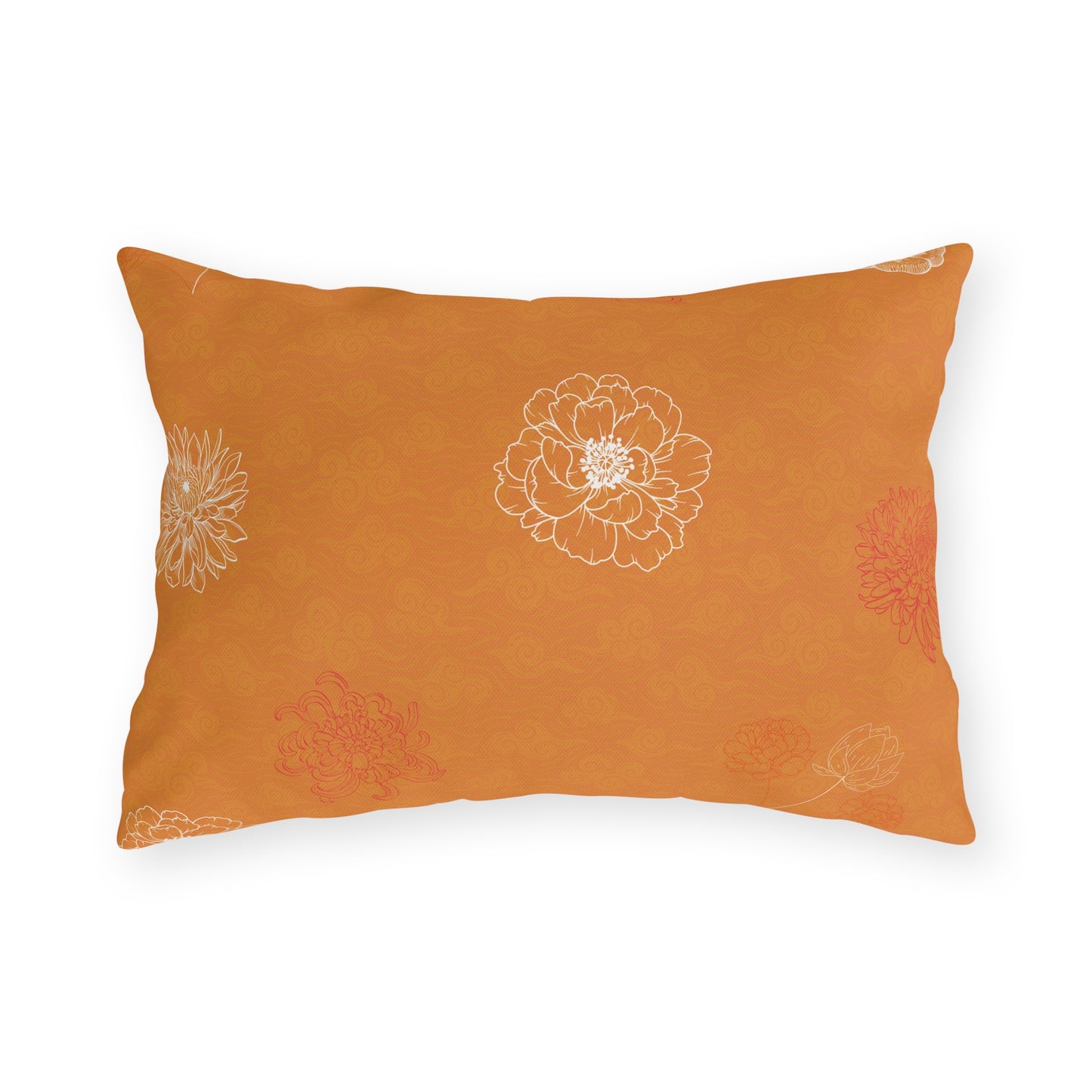 Chrysanthemum Autumn Bloom Outdoor Pillows