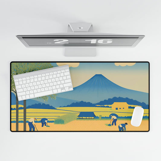 Golden Fields Desk Mat | Large Mousepad