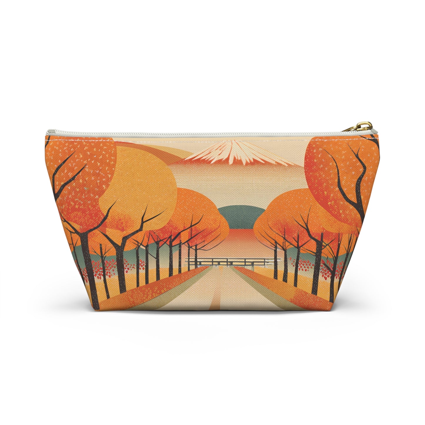 Tranquil Autumn Road | Portable Tech Pouch