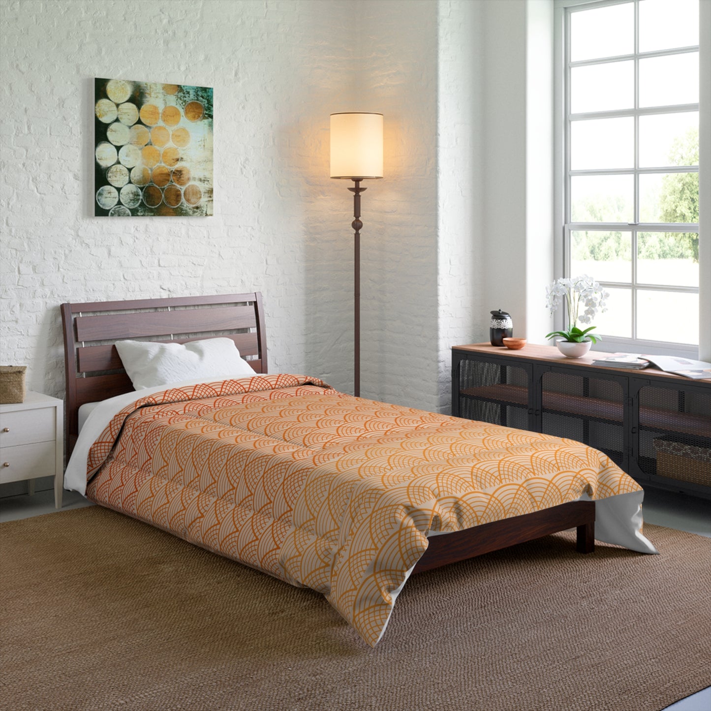 Mandarine Wave Comforter