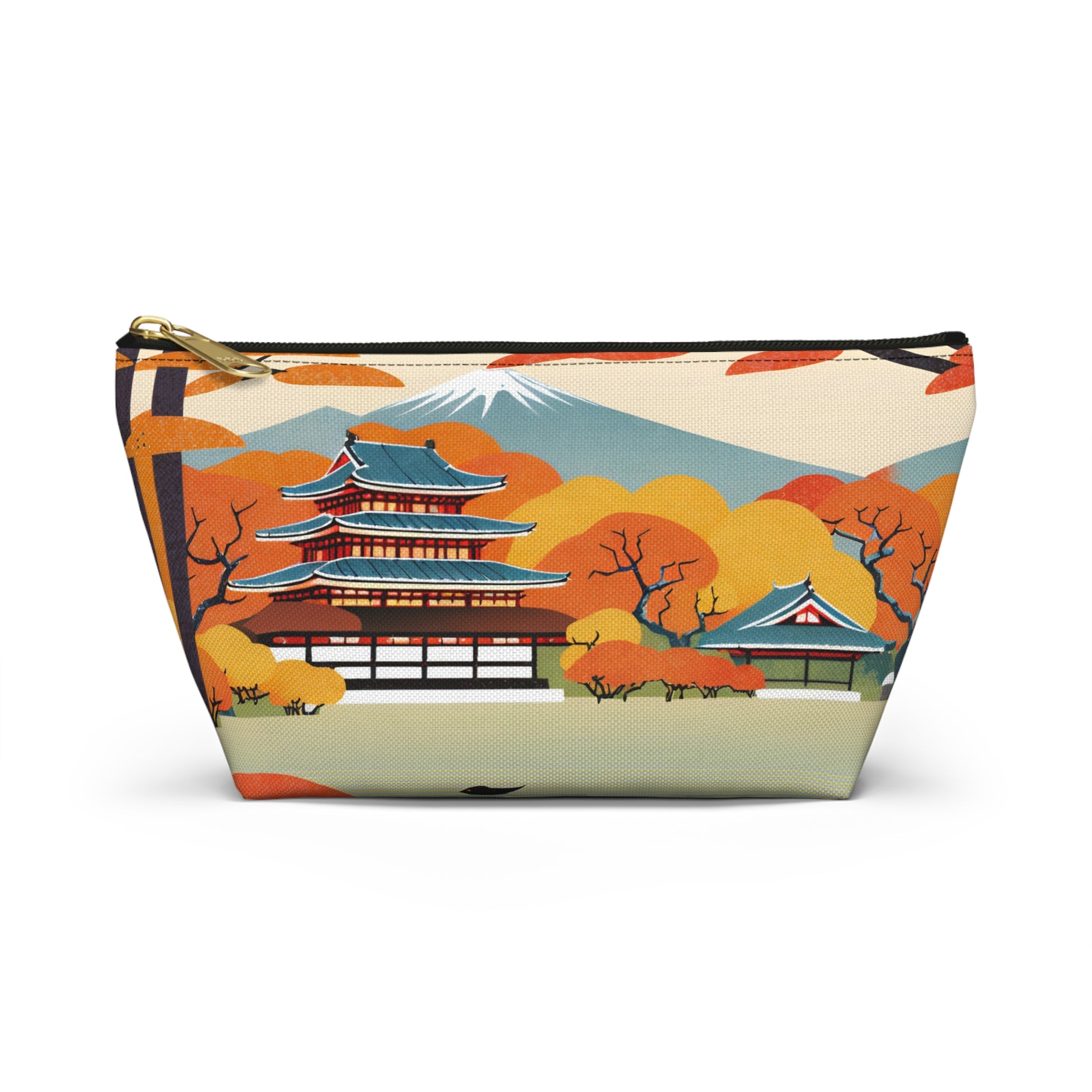 Temple in Autumn Splendor | Portable Tech Pouch