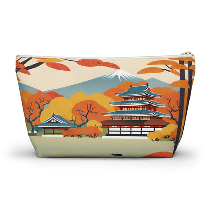 Temple in Autumn Splendor | Portable Tech Pouch