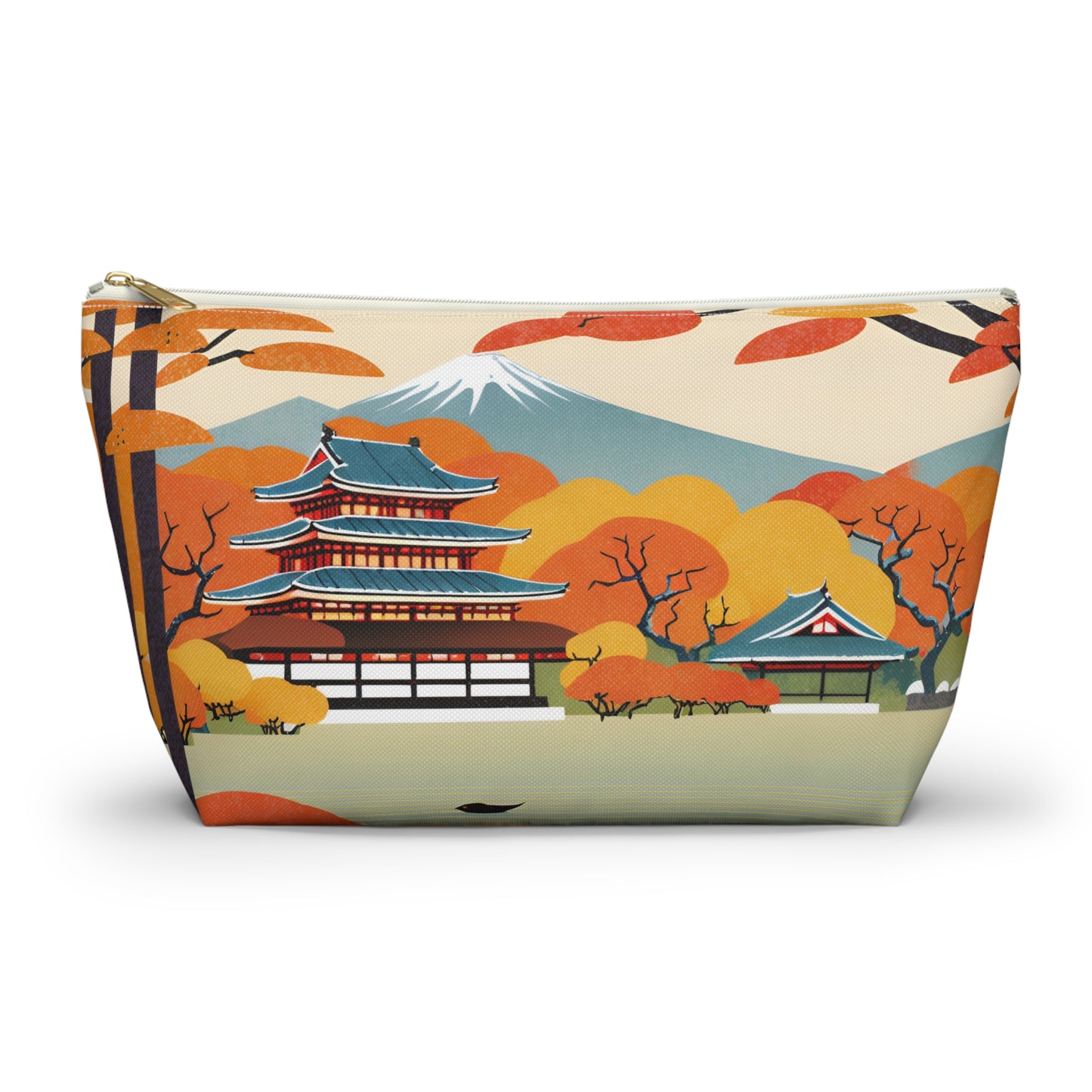 Temple in Autumn Splendor | Portable Tech Pouch