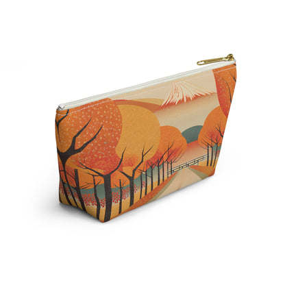 Tranquil Autumn Road | Portable Tech Pouch