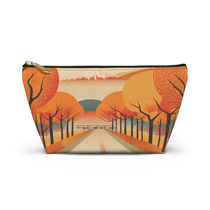 Tranquil Autumn Road | Portable Tech Pouch