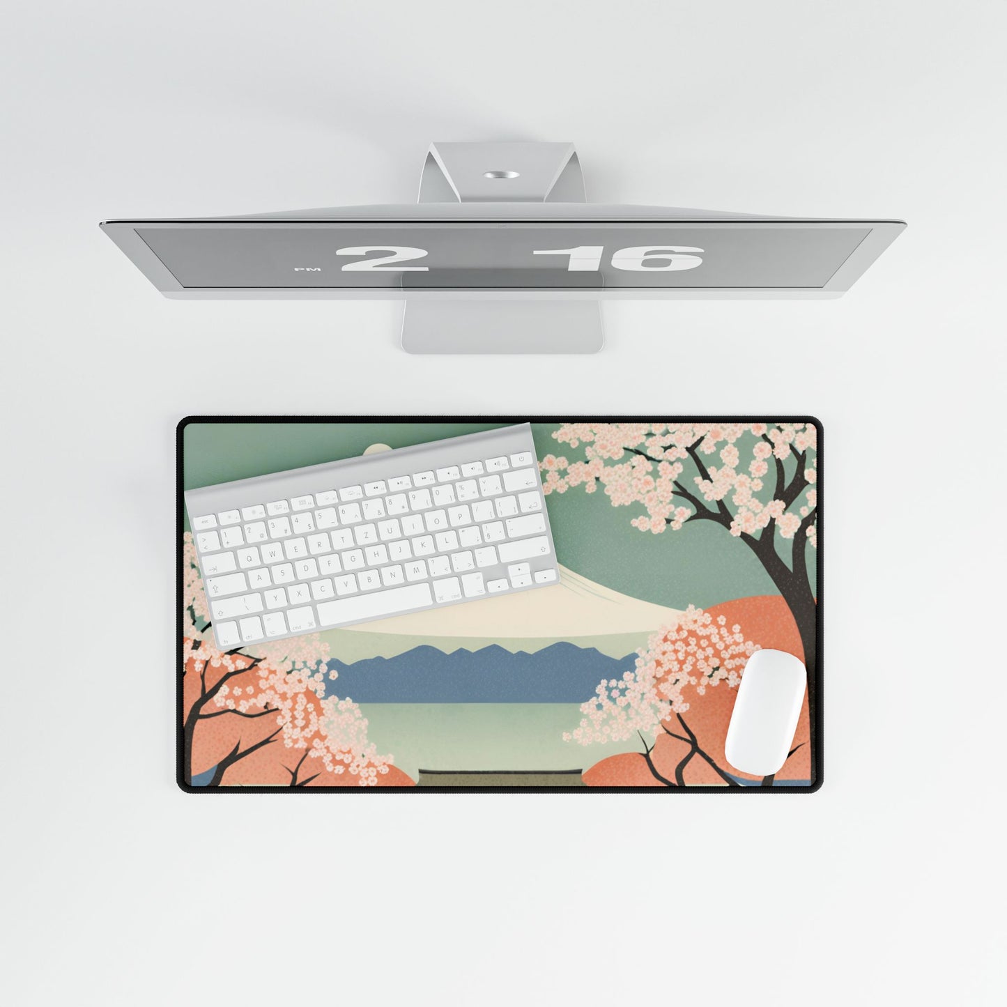 Spring Moon Desk Mat | Large Mousepad