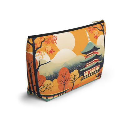 Autumn at the Pagoda | Portable Tech Pouch 