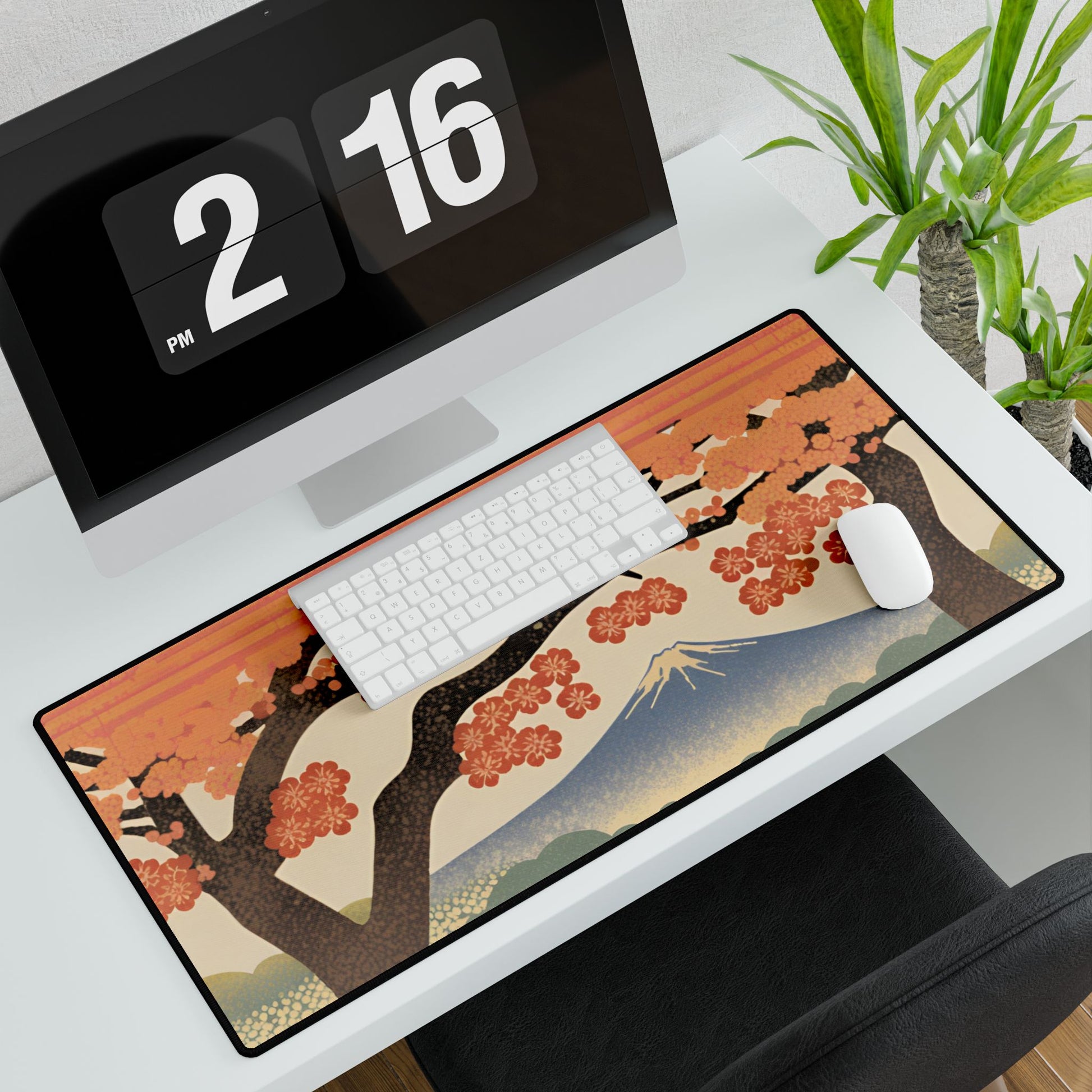 Sakura Sunrise Desk Mat | Large Mousepad