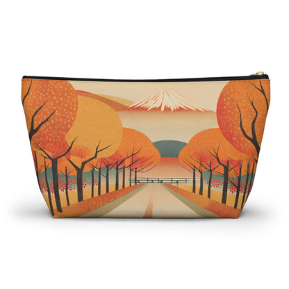 Tranquil Autumn Road | Portable Tech Pouch