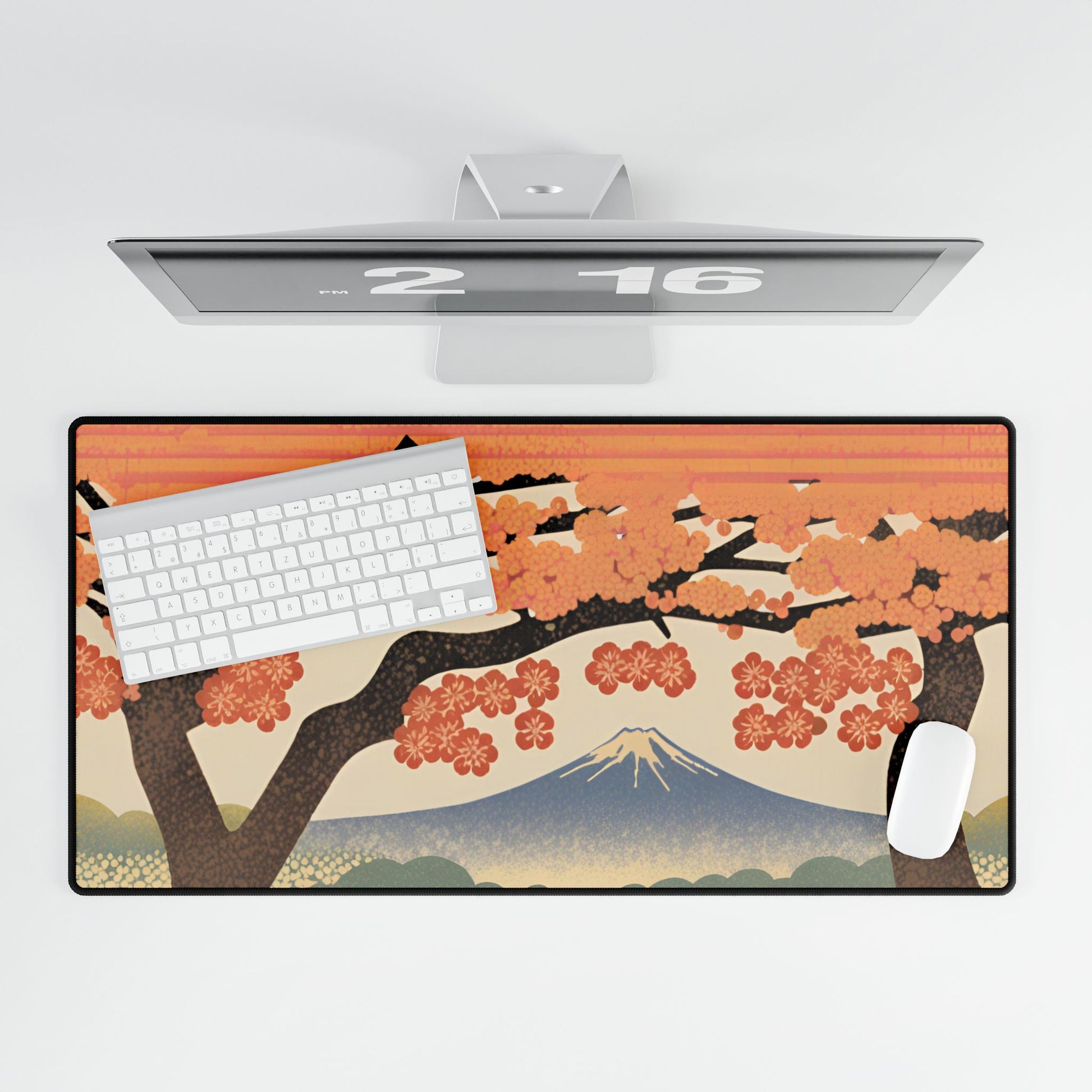 Sakura Sunrise Desk Mat | Large Mousepad