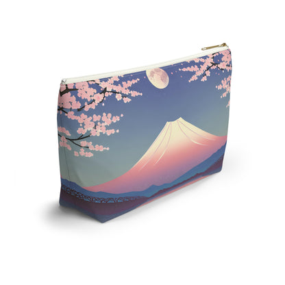 Moonlit Fuji and Sakura | Portable Tech Pouch