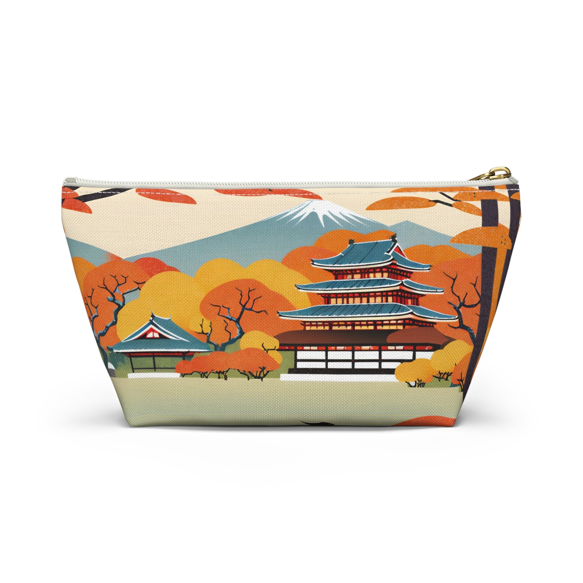 Temple in Autumn Splendor | Portable Tech Pouch