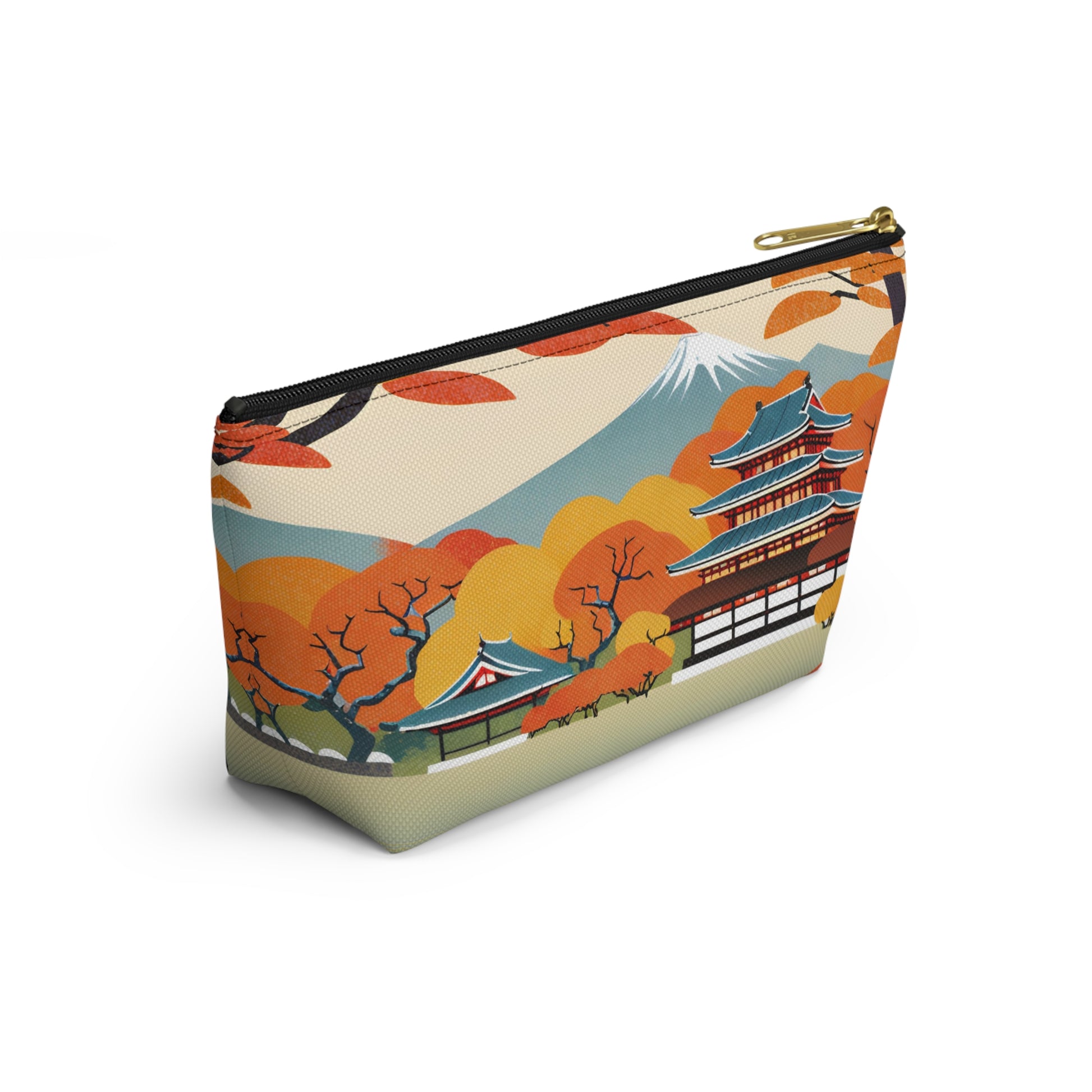 Temple in Autumn Splendor | Portable Tech Pouch